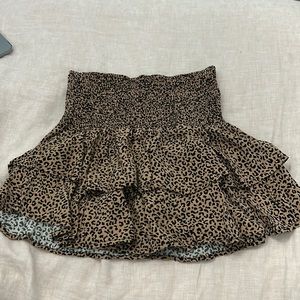Animal print mini shirt